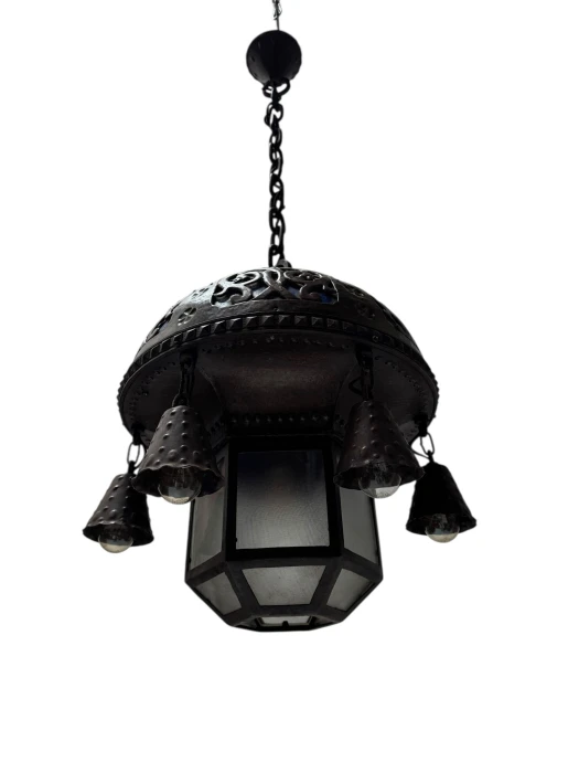 Vienna Secession Art Nouveau Chandelier Austria, 1900s